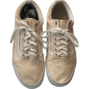 Vans beige Old Skool Satin Lux sneakers Sz 8.5 Men/10 Women